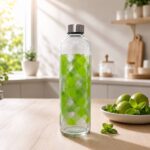Neuversal Premium Glass Water Bottle 1L, Borosilicate Glass 1000 ml
